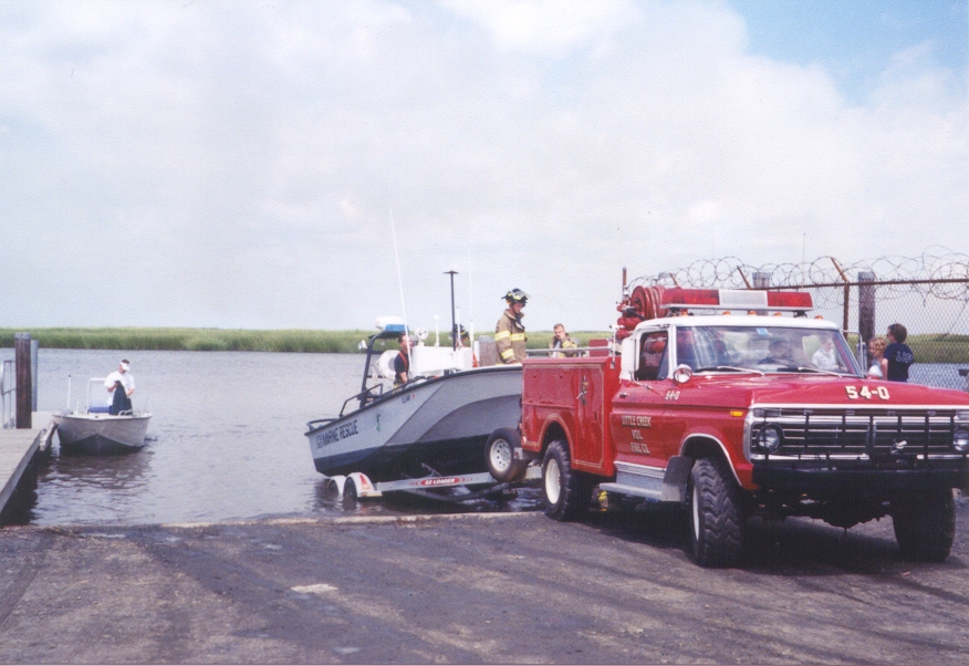 launching the fireboat